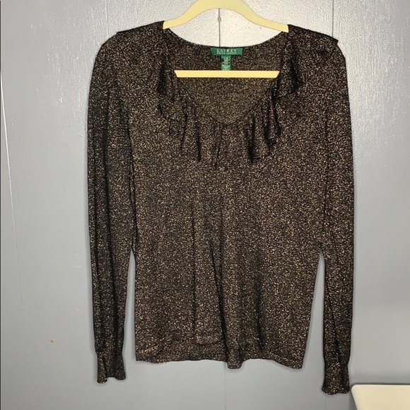 Lauren Ralph Lauren Long Sleeve Black/Gold - Picture 2 of 6